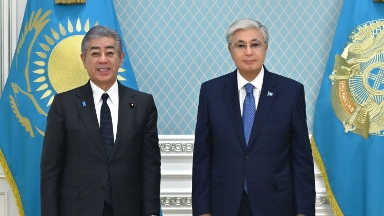Toqaev Japonıanyń syrtqy ister mınıstrin qabyldady