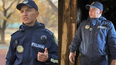 Сәтбаевта полицейлер лапылдап жанған үйден 3 баланы аман алып шықты