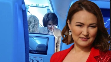 Ұшақта Әлназарова көмектескен жолаушы - белгілі журналист Гүлмира Әбіқай екен