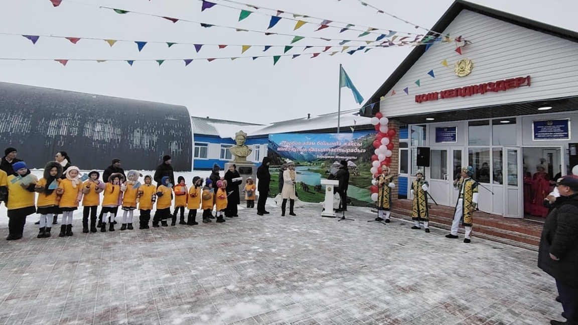 ШҚО: Сарыөлең ауылында 8 ай ішінде салынған жаңа мектеп пайдалануға берілді
