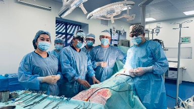 Шымкентте алғаш рет өте сирек кездесетін ота жасалды