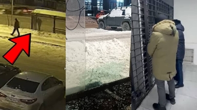 Astanada avtobýs aıaldamasyn búldirgen adam ustaldy