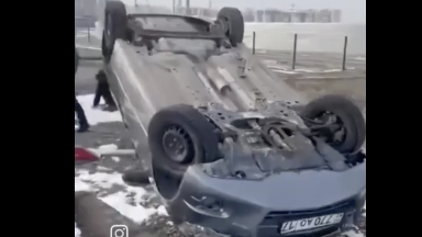 Шымкентте жүргізуші куәлігін алу үшін емтихан тапсыруға келген тұрғын жол апатына түсті