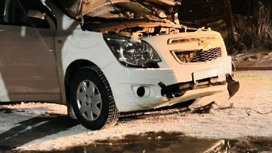 سەمەيدە زەينەتكەر پوليسيانىڭ كولىكتەرىن ورتەپ جىبەرگەن