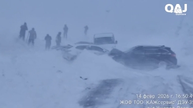 Ушарал — Үшарал-Достық жолында көліктер бір-біріне жаппай соғылған