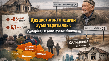 Қазақстанда бір жылда ондаған ауыл жойылып кетті