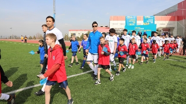 Алматы облысында  спорт пен өнер жұлдыздарының қатысуымен футболдан шоу-матч өтті