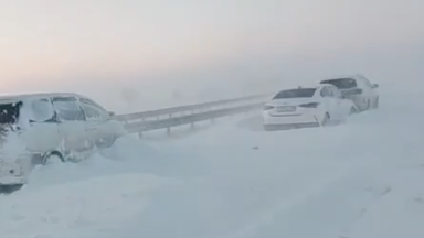 Жабық трассада тағы жаппай апат: бес көлік соқтығысты