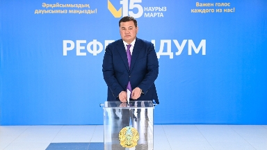 نۇرلىبەك نالىبايەۆ رەفەرەندۋمدا داۋىس بەردى