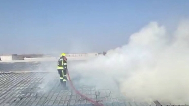 Алматыда салынып жатқан ғимаратта өрт шықты