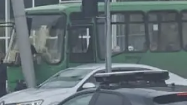 Теміртауда жолаушылар автобусы апатқа ұшырады